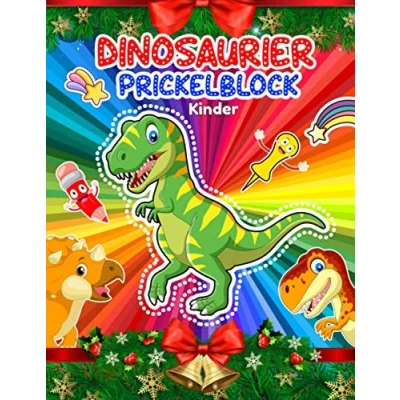 Abbildung von Prickelblock Dinosaurier Kinder: Prickelset Kinder Prickelbilder set zu Prickeln und Ausmalen Für Ab 5 7 Prickel ... Ausmalen, Junge Mädchen
