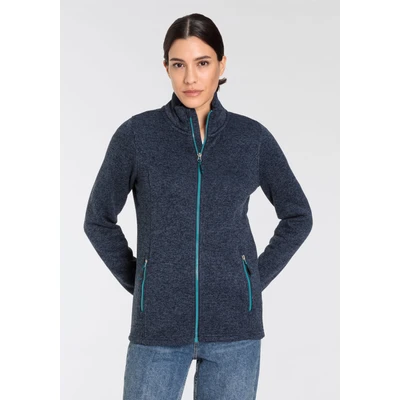 Abbildung von Killtec Strickfleecejacke, ohne Kapuze, mit Stehkragen