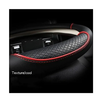 Abbildung von Lenkradbezug Lenkradhülle Lenkradabdeckung Mikrofaser Leder Auto Lenkrad Abdeckung Für Mini Cooper R50 R55 R56 F57 Clubman Countryman Clubvan Coupe Zubehör(A)
