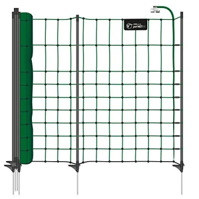 Abbildung von VOSS.PET Premium Kaninchenzaun petNET® 12m, 65cm Kaninchennetz Hasenauslauf Elektronetz Kleintiernetz Hasenzaun