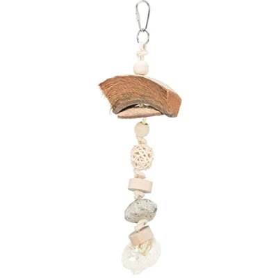 Abbildung von Trixie Natural toy, coconut/rattan/lava rock, 35 cm