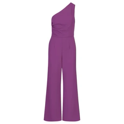 Abbildung von APART One Shoulder Overall aus Einer leicht strukturierten Ware, lila, 36