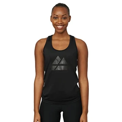 Abbildung von DANISH ENDURANCE Women&#039;s Fitness Tank Top (Schwarz/Schwarzes Logo Groß, Medium)