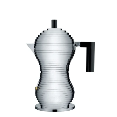 Abbildung von Alessi Percolator Pulcina MDL02/3 B Schwarz 3 Tassen von Michele De Lucchi
