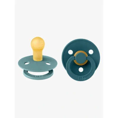 Abbildung von BIBS Colour Schnuller 2er Pack Latex Größe 1 Rund, Island Sea/Forest Lake