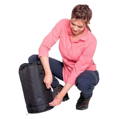Abbildung von Tatonka Packbeutel Compression Sack 18l Leichter, komprimierbarer Packsack mit Schnallenverschlüssen und Schnürzug Aus recyceltem Polyester 18 Liter Volumen (black)