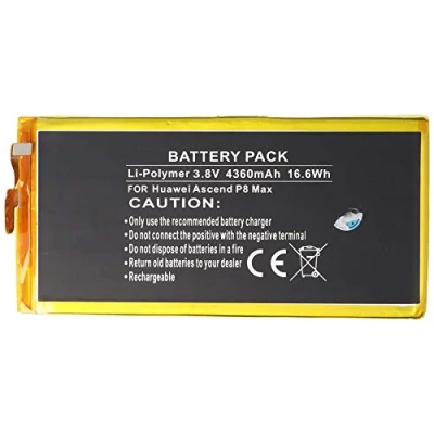 Abbildung von Akku passend für Huawei Ascend P8 Max Li Polymer 3,8V 4360mAh 16,6Wh built in ohne Werkzeug