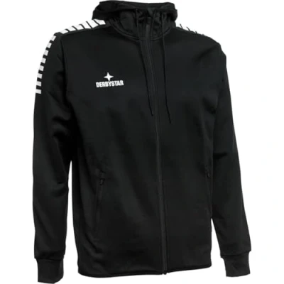 Abbildung von Derbystar Unisex Primo Kapuzenjacke, Schwarz Weiss, M