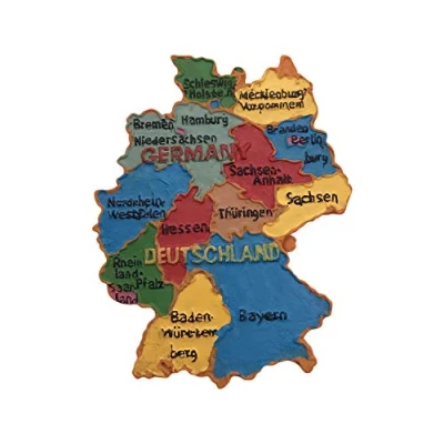 Abbildung von Deutschland 3D Karte Kühlschrankmagnet Touristische Souvenirs Harz Magnetische Aufkleber Home &amp; Kitchen Dekoration aus China