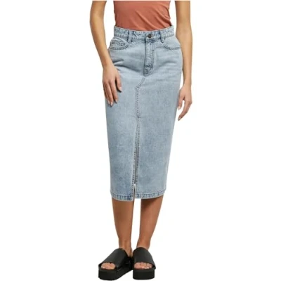 Abbildung von Urban Classics Bleistiftrock, Damen, Größe: 27, Tinted lightblue washed
