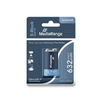 Abbildung von MEDIARANGE Premium Alkaline Batterie 9V / 6LR61 E Block 1 Stück