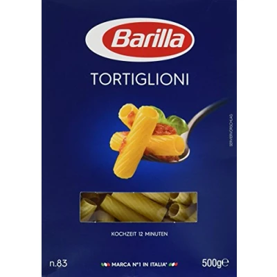 Abbildung von 10x Pasta Barilla Tortiglioni Nr. 83 italienisch Nudeln 500 g pack
