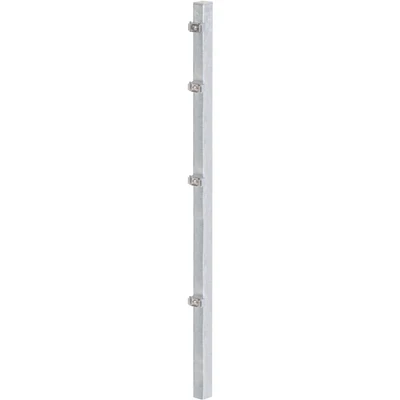 Abbildung von Alberts Zaunpfosten, 60x40 mm für Doppelstabmattenzaun, 175 cm, mit Klemmlaschenbefestigung