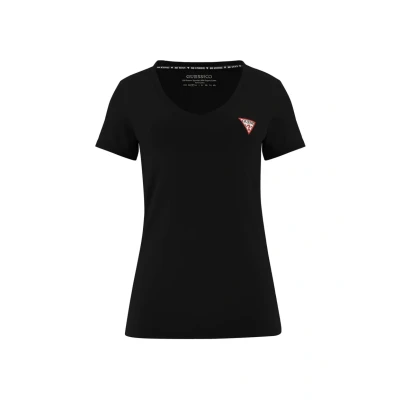 Abbildung von Guess MINI Triangle TEE Tshirt basic, Damen, Größe: XS, Jet black