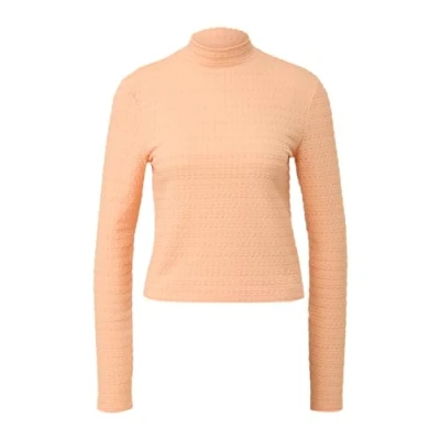 Abbildung von QS Jacquard Langarmshirt, Damen, Größe: Large, Mango