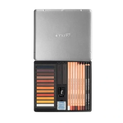 Abbildung von LYRA Brown Tones Sketching Set, 25er Metalletui, L2051250, Braun