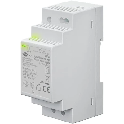 Abbildung von Hutschienen Netzteil (DIN Rail) 24 V (DC), 1,5 A, 36 W