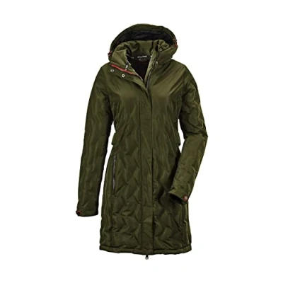 Abbildung von Killtec Damen Vogar WMN Dwnlk CT B Parka In Daunenoptik Mit Abzippbarer Kapuze, dunkeloliv, 46
