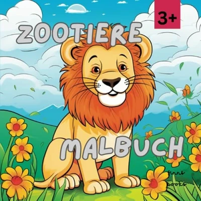Abbildung von Zootiere Malbuch Ein tolles Malabenteuer für Kinder ab 3 Jahren.