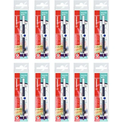 Abbildung von Nachfüllpatrone STABILO PALETTE Refill Strichbreite F (0,4 mm) 10er Pack blau