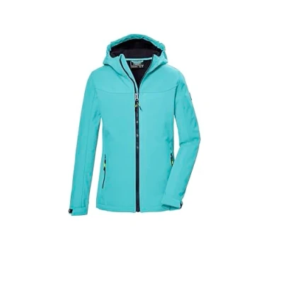 Abbildung von killtec Mädchen Softshelljacke/Outdoorjacke mit Kapuze KOS 145 GRLS SFTSHLL JCKT, aqua, 176, 43258 000