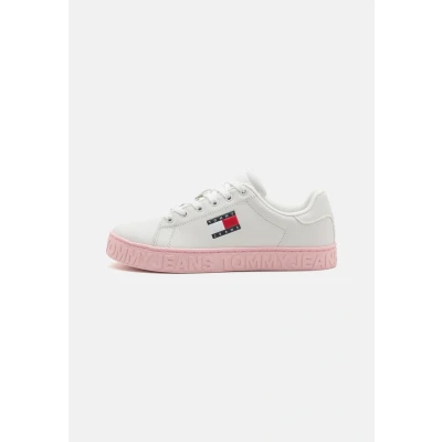 Abbildung von Tommy Jeans LOGO Sneaker low, Damen, Größe: 36, Ecru Schuhe