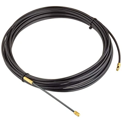 Abbildung von Electraline 61054 Nylon Einziehband, 10 M, Durchmesser 4 mm, Schwarz