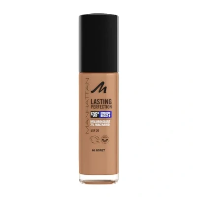 Abbildung von Manhattan Lasting Perfection 35 HR Make up, ultra langanhaltendes Flüssig Fb. 66, Honey