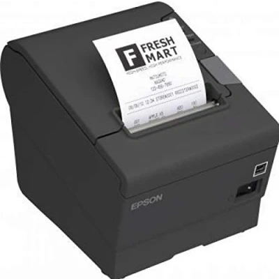Abbildung von Epson TM T88V Quittungsdrucker SW Thermozeile 8cm Rolle seriell, USB (C31CA85082) (Zertifiziert und Generalüberholt)