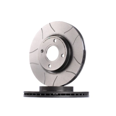 Abbildung von BREMBO 09.C422.75 Bremsscheibe 278 23 4 innenbelüftet, geschlitzt beschichtet FORD: FIESTA 6, B Max, Transit Courier Kombi