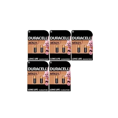 Abbildung von 10 x Duracell MN21 (5 Blister à 2 Batterien) Batterien (A23/23A/V23GA/LRV08/8LR932)