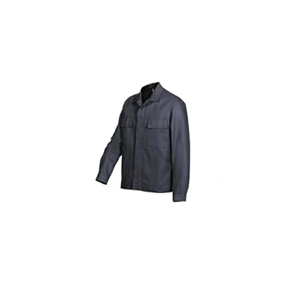 Abbildung von BP Workwear Basic 1485 060 10 Arbeitsjacke Verdeckte Druckknopfleiste Reine Baumwolle Normale Passform Größe: 60/62 Farbe: dunkelblau