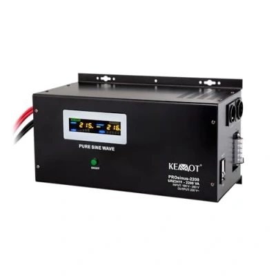 Abbildung von Notstromversorgung KEMOT PROsinus 1600 URZ3411 Wechselrichter reiner Sinus Ladefunktion 12V 230V 3000VA/1600W, schwarz