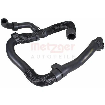 Abbildung von METZGER 2422154 Kühlerschlauch rechts oben EPDM (Ethylen Propylen Dien Kautschuk) ohne Schelle VW: Tiguan I (5N) 2.0 TDI, TDI 4motion 2007 2018