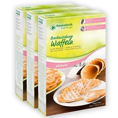 Abbildung von Glutenfreie Backmischung Waffeln 3x400gr Hanneforth