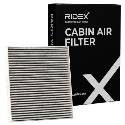 Abbildung von RIDEX 424I0215 Innenraumfilter Aktivkohlefilter 253 233 29 VOLKSWAGEN: Passat B8 Variant, Tiguan Allspace, Crafter Bus, SEAT: Leon III Schrägheck