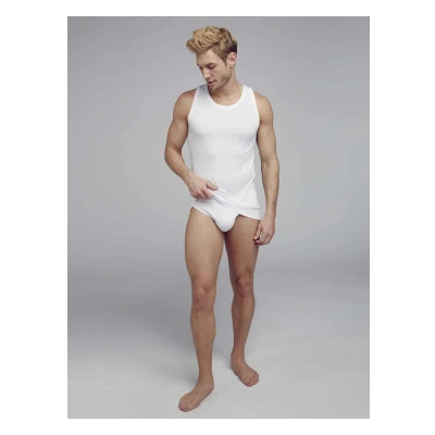 Abbildung von Jockey Achselshirt MIT Funktionsschnitt Unterhemd/shirt, Herren, Größe: Large, White