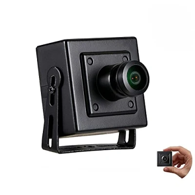 Abbildung von Revotech Mini Fisheye POE IP Kamera, HD 3MP Indoor Sicherheitskamera 1,44 mm Objektiv 180 Grad Weitwinkel P2P Fernsicht CCTV Video Cam H.265 (I706 4 P Schwarz)