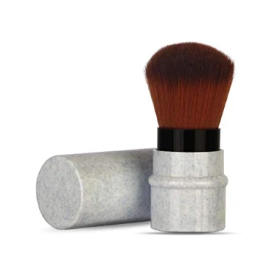 Abbildung von Sonew Einziehbarer Kosmetikpinsel, Synthetische Borsten Kabuki Make up Pinsel für Blush, Powder, Foundation, Concealer(Blue)