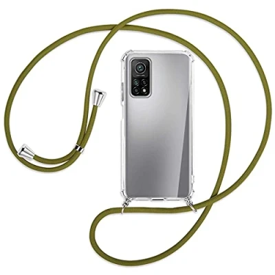 Abbildung von mtb more energy® Handykette kompatibel mit Xiaomi Mi 10T (Pro) 5G (6.67&#039;&#039;) Khaki Smartphone Hülle zum Umhängen Anti Shock Full TPU Case