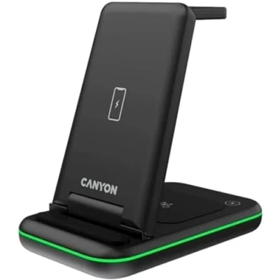 Abbildung von Canyon Wireless Charger WS 304 15W 2in1, schwarz
