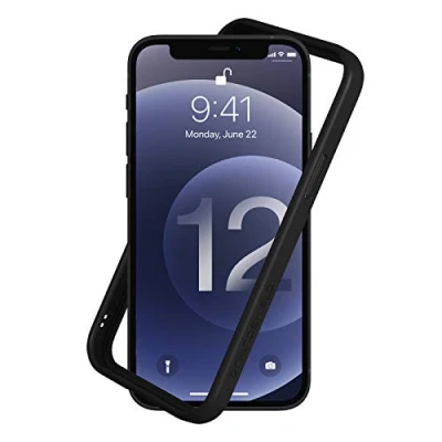 Abbildung von RhinoShield Bumper Case kompatibel mit [iPhone 12 Pro Max] CrashGuard NX Stoßdämpfende Schutzhülle im schlanken Design 3.5 Meter Fallschutz Schwarz