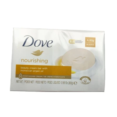 Abbildung von dove soap 4 pack argan cream oil