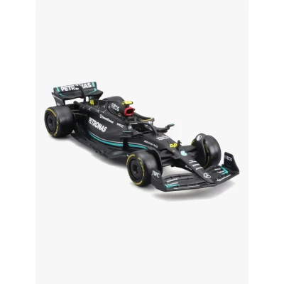 Abbildung von Bburago Modellauto F1 Mercedes AMG W14 &#039;23 #44 Hamilton, Maßstab 1:43, originalgetreu
