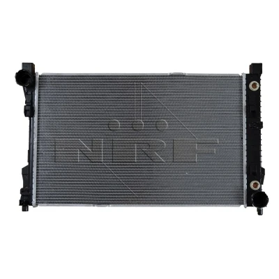 Abbildung von NRF EASY FIT 53878 Kühler, Motorkühlung Aluminium 650 405 34 mit Dichtring Kühlrippen gelötet MERCEDES BENZ: CLK Coupe, C Klasse Sportcoupe