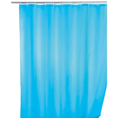 Abbildung von WENKO Duschvorhang &quot;Uni Light Blue&quot;, Höhe 200 cm, waschbar