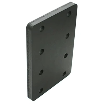 Abbildung von Universelle Adapterplatte zur Höhenverstellung 4x83 der Anhängerkupplung für 4 Loch 83x56mm AHK Bock Flanschkugeln. (4x56 mm ohne Schraubenset, Bock)