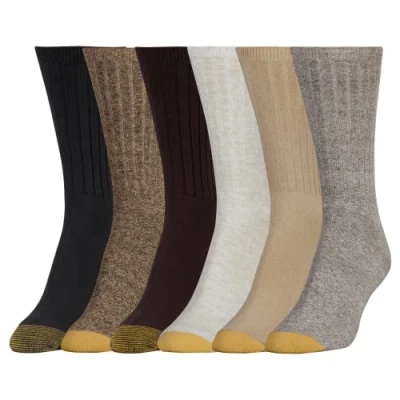 Abbildung von Gold Toe Damen mehrfarbig Legere Socken, Braun 2 Mix, 42 45 EU