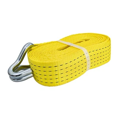 Abbildung von PETEX 43193519 Spanngurt ohne Ratsche 1 Teilig, 7, 6 M, 50 mm, 2500/5000 Dan, Doppelspitzhaken, Gelb