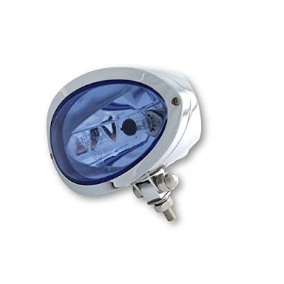 Abbildung von Highsider H4 Hauptscheinwerfer Iowa oval unten schwarz, klares Glas